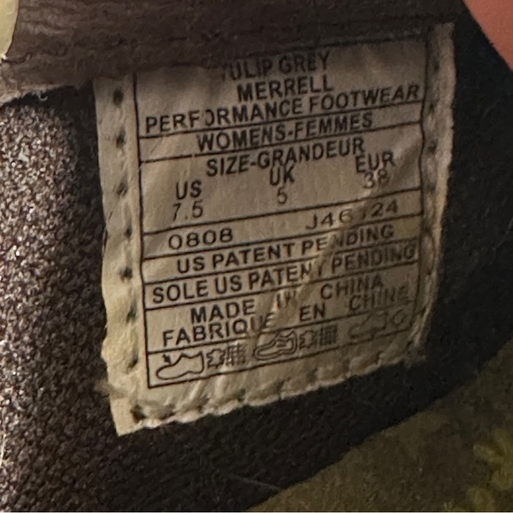 Merrell Tulip Wool Suede Wedge shoes, size 7.5, 2.5" wedge, taupe/brown - Picture 3 of 10